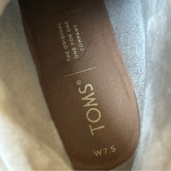 TOMS Womens Melrose Nubuck Ankle Wedge Booties - size 7.5 - Picture 11 of 15